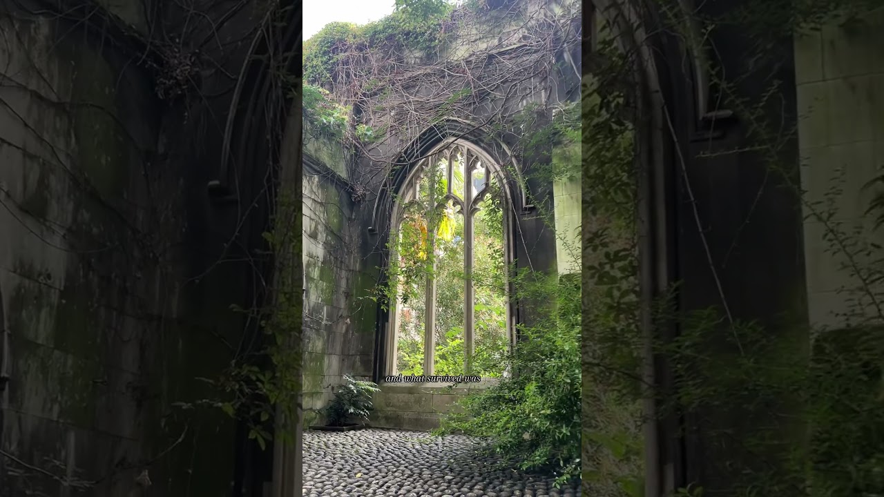 Medieval church ruins in the city of London!