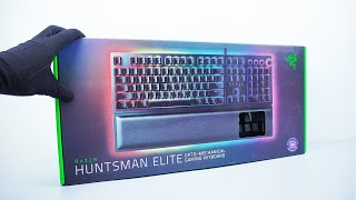 Razer Huntsman Elite Gaming Keyboard Unboxing - Asmr