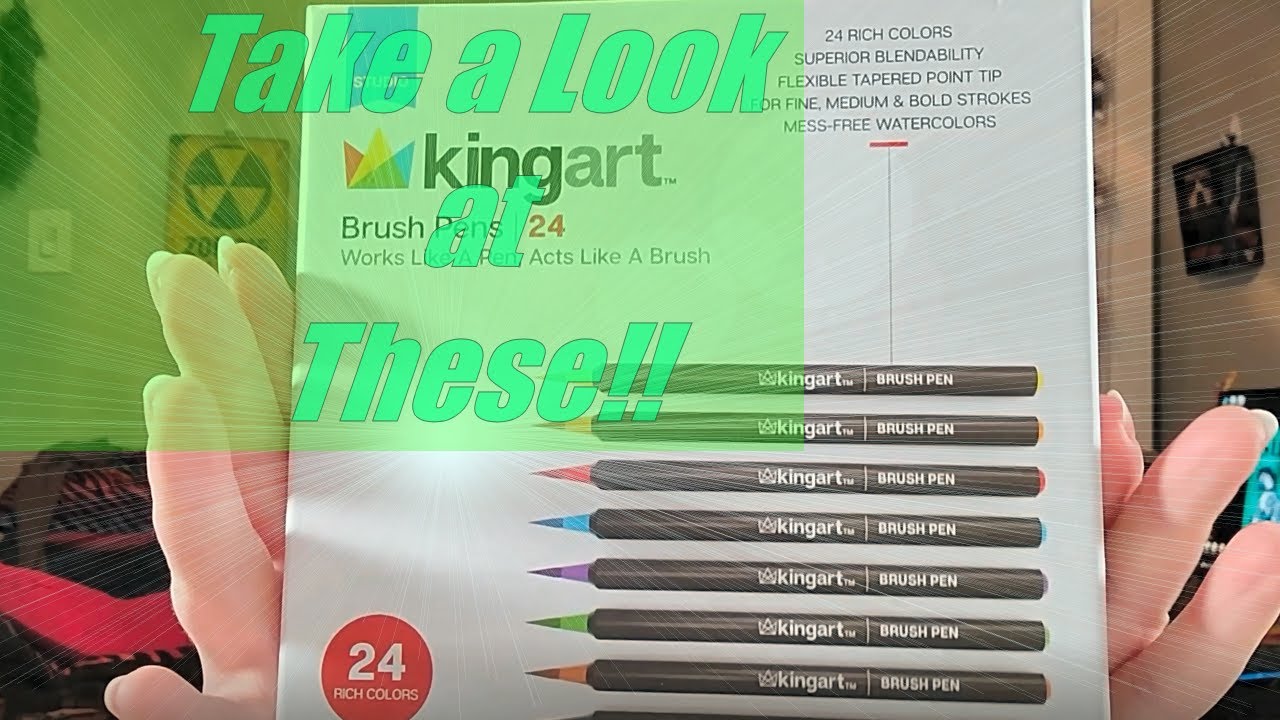 Kingart Brush Pen Art Markers 24 