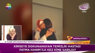Fatma Hanım çocuğuna ilk kez sarıldı!