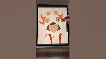 digital art drawing in Procreate on ipad #shorts #drawing #digitaltransformation