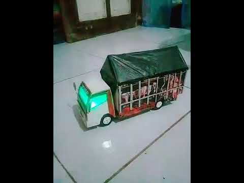 Miniatur truk mini  terbuat dari  kardus  YouTube