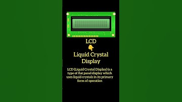 full form of lcd and uses #education #shorts #youtubeshorts