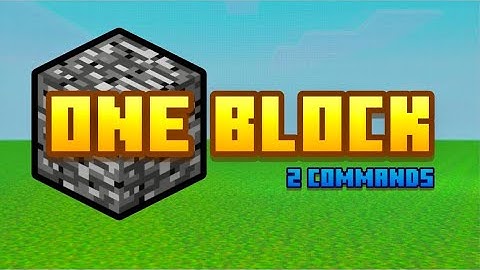 How to Make One Block With Commands | Minecraft Bedrock