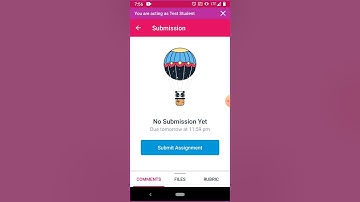 How to Upload an assignment with the canvas app