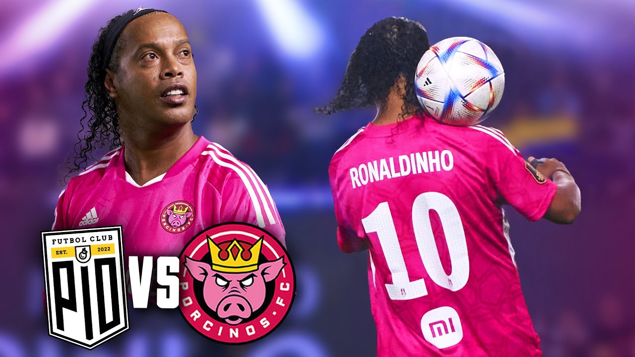 RONALDINHO EN LA KINGS LEAGUE | PORCINOS FC VS PIO FC - YouTube