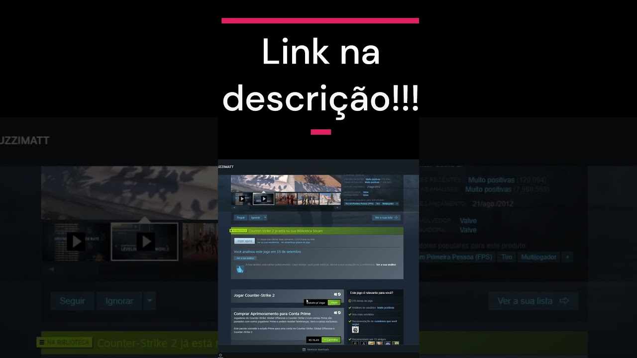 CS GO 2 Grátis na Steam!!! Lançou!!!