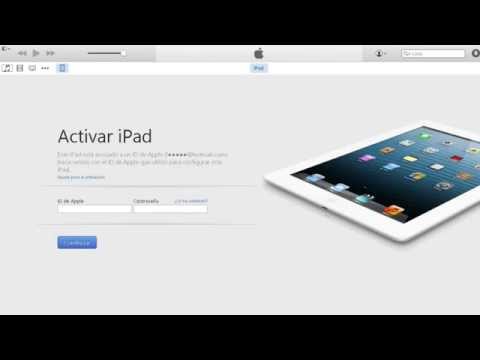 Solucionar error "ipad descativado conectar a itunes"