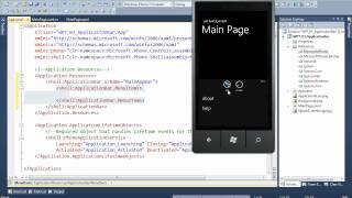 WP7 AppDev : 4-Application Bar (1/2)