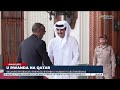 Perezida Kagame yagiranye ibiganiro n’Umuyobozi w’Ikirenga wa Qatar Sheikh Tamim bin Hamad Al Thani