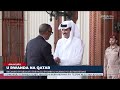 Perezida Kagame yagiranye ibiganiro n’Umuyobozi w’Ikirenga wa Qatar Sheikh Tamim bin Hamad Al Thani