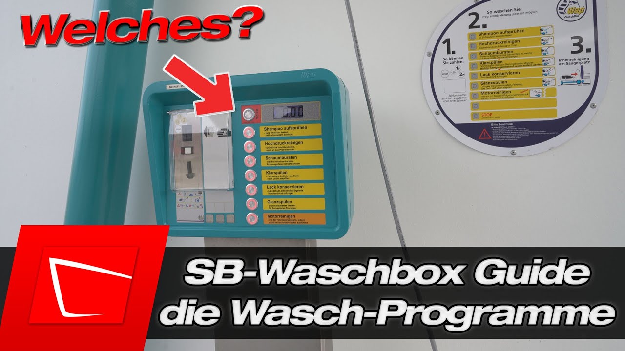 Waschanlage Sonntag Geöffnet In Der Nähe Jetzt Geöffnet SB-Waschprogramme - Welche Reihenfolge und welches Programm ist