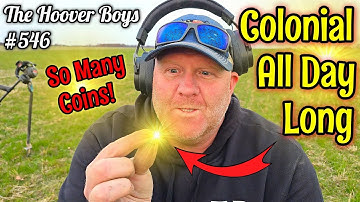 Metal Detecting OLD Colonial COINS All Day Long! 1700
