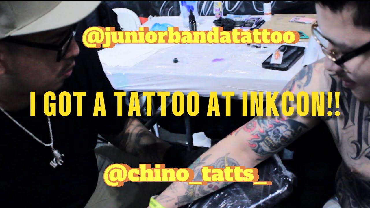 I GOT TATTOOED AT MY INKCON!!