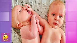 Best Funny Twins Baby Compilation - Best Reactions