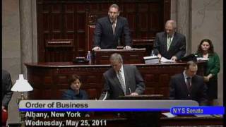 NYS Senate Session - May 25, 2011