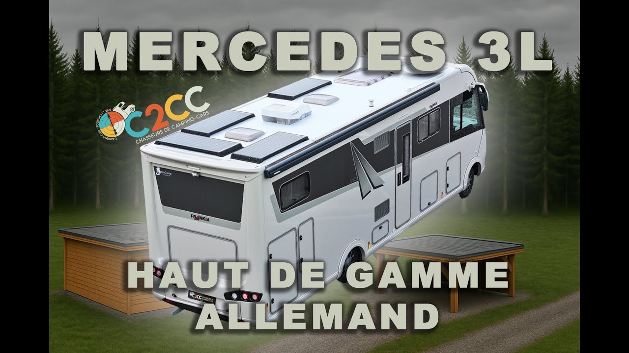 Présentation camping-car FRANKIA 890 GD - 2022 - 15900 Km - vérins - lithium - attelage - 184 900 €