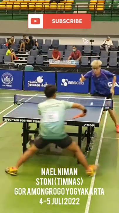 JUARA 1 Rp.40jt : Nael Niman - Stoni (Timnas) - Ayo kawula muda berprestasi tenis meja 🇮🇩🏓
