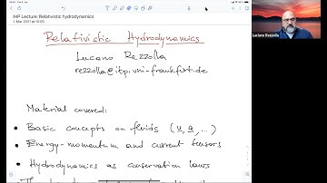 Relativistic hydrodynamics