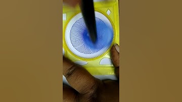 how many rotation were drawn?#asmr #spirograph #drawing #satisfying #viralvideo 💛💙💛