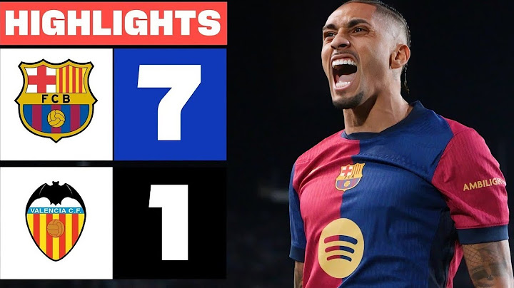 Barcelona put 7 past Valencia Highlights 🔥