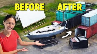 Building a SHIPPING CONTAINER Workshop ⛵ Ep67  PART 1