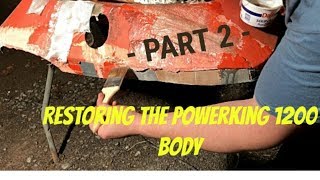 Restoring The PowerKing 1217 Fiberglass body - Part 2