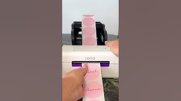 Hosting a dinner party? Create custom name tags and print ink-free via Rollo #shorts #rollo #diy