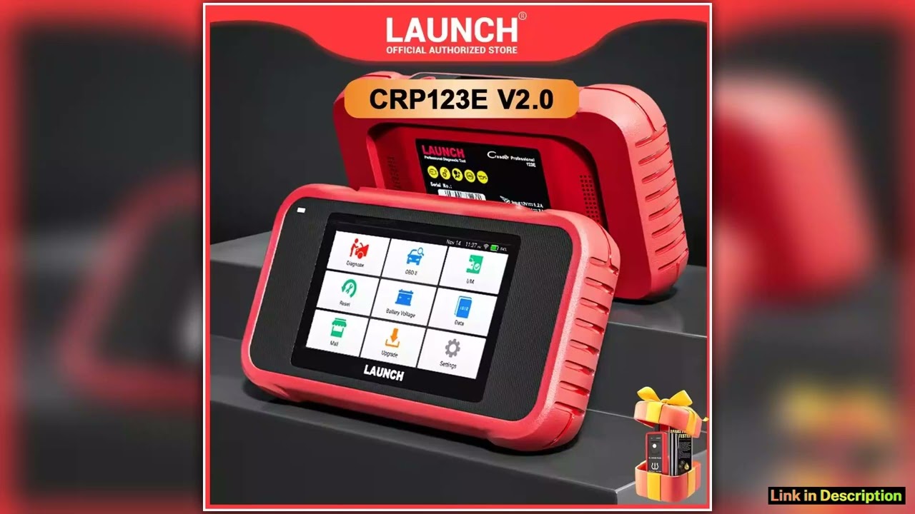 2025 LAUNCH X431 CRP123E V20 OBD2 Diagnostic Tool Car Auto Scanner with ABS SRS Engine AT7 Reset