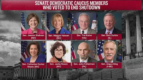 Government shutdown: Senate passes spending bill in vote to reopen government, sends it to the House