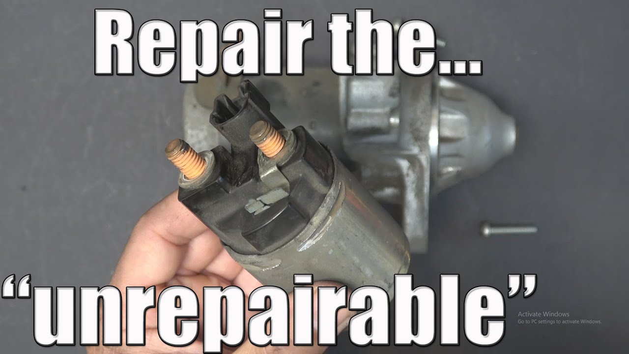 DIY: Repair a Denso starter solenoid from a Toyota 