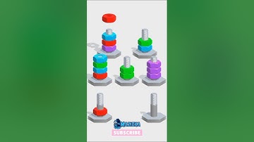 Nuts Color Sorting Lv.13 #subscribe #shorts #short