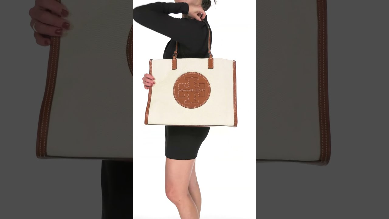 Tory Burch Ella Canvas Tote SKU: 9806496 - YouTube