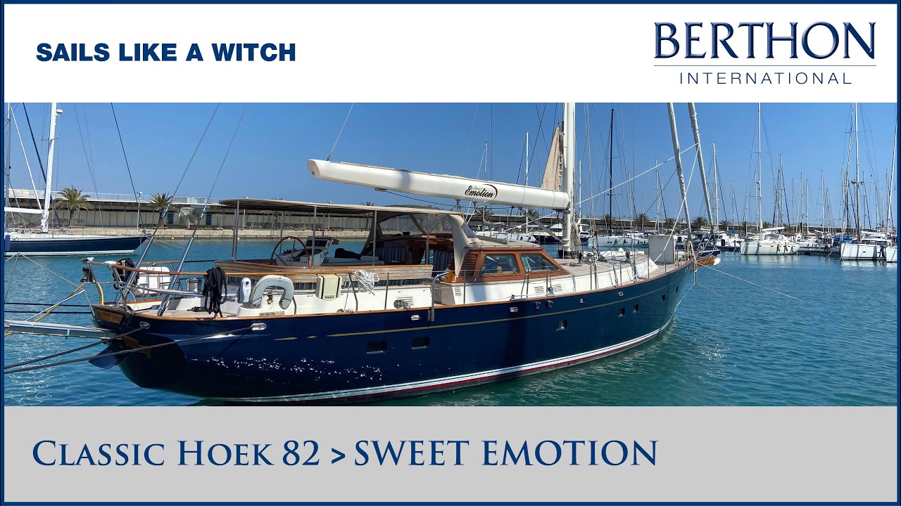⁣Classic Hoek 82 “SWEET EMOTION” Yacht for Sale | Sails Like A Witch | Tour with Sue Grant