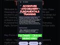 🚨 Accenture ATCI ATCI Delivery Fundamentals Training Update | VILT Session Shock for AASE Batch 😱
