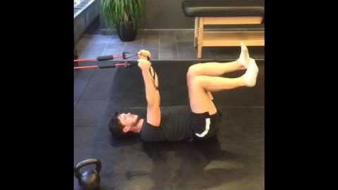 Dead Bug with Band Pulldown