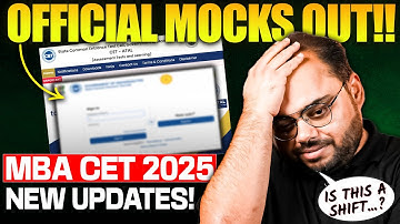 Official MAH CET Mocks Released! PATTERN + STRUCTURE CHANGE??