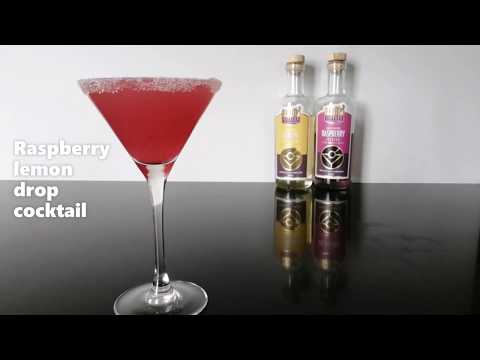 Raspberry lemon Drop cocktail video by Fruity Tipples