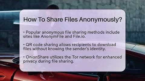 How To Share Files Anonymously? - Everyday-Networking