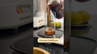 Coconut Cold Brew at Home | No Added Sugar | Skip the Café | ASMR #ashortaday