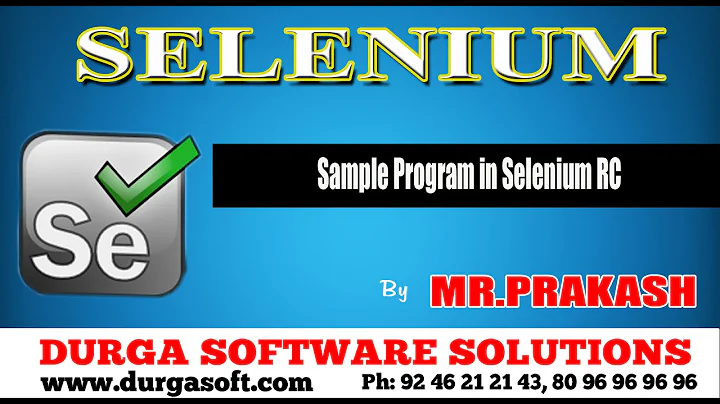 Sample Program in Selenium RC