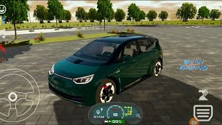 mobil ijo listrik ngebut dijalan | electric car simulator #mobilegames #gameandroid #mobilpolisi screenshot 4