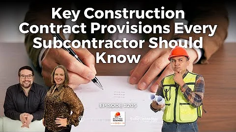 Key Construction Contract Provisions Every Subcontractor Should Know #contract #contractor #law