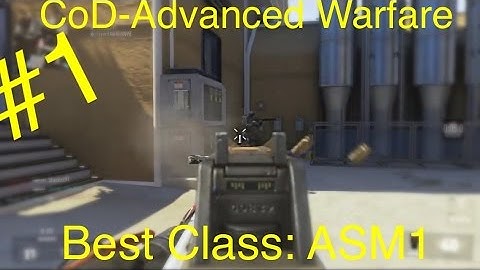 CoD Advanced Warfare Best Class Setup: ASM1