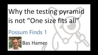 Why the testing pyramid is not “One size fits all”; Possum Find 1