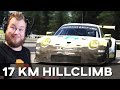 Trying To Reach The Top Of 17km Hillclimb