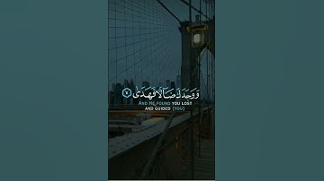 آيات من الذكر الحكيم. سورة الضحى.