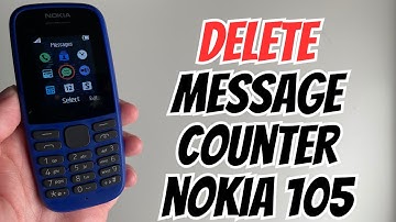 How To Delete Message Counter Form On Nokia 105 Keypad Phone