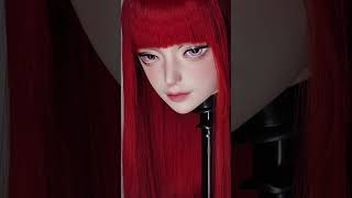 Red Hair Daily Kig #kigurumi #dollmask #doll #cosplay #ytshorts #youtubeshorts