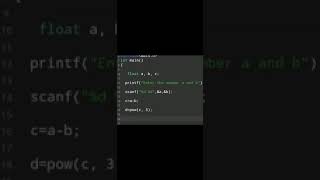 #60 |basic C language Tutorial Video | C Language | Programming Exercise61  #shorts